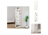 Vidaxl Libreria/Divisorio Bianco 60X30X199,5 Cm In Legno Di Pino Massiccio - Librerie E Scaffalature