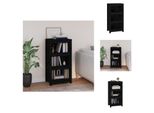 Vidaxl Libreria Nera 50X35X97 Cm In Legno Di Pino Massiccio - Librerie E Scaffali