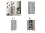 Vidaxl Credenza Grigio Sonoma 34,5X34X90 Cm Materiale A Base Di Legno - Credenza - Credenze - Armadio - Armadio Portaoggetti