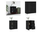 Vidaxl Credenza Nera 69,5X34X90 Cm Materiale A Base Di Legno - Credenza - Credenze - Armadio - Credenza