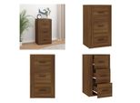 Vidaxl Credenza Marrone Effetto Rovere 40X33X70 Cm In Legno - Credenza - Credenza - Armadio - Armadio Portaoggetti