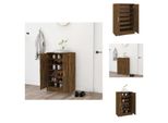 Vidaxl Scarpiera In Rovere Affumicato 60X35X92 Cm In Legno - Scarpiere E Armadietti