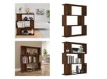 Vidaxl Scaffale/Divisorio Per Ambienti Rovere Marrone 80X24X96 Cm Materiale A Base Di Legno - Scaffale - Librerie - Libreria - Divisorio Per Ambienti