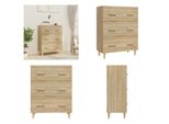 Vidaxl Credenza In Rovere Sonoma 70X34X90 Cm In Legno - Credenza - Credenza - Armadio - Armadio Portaoggetti