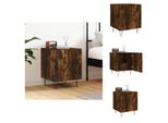 Vidaxl Comodino Rovere Fumé 40X40X50 Cm Materiale A Base Di Legno - Comodini