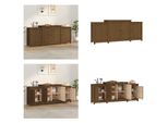 Vidaxl Credenza Marrone Miele 164X37X68 Cm In Legno Di Pino Massiccio - Credenza - Credenze - Cassettiere - Madie - Credenze