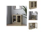 Vidaxl Vetrina Rovere Sonoma 82,5X30,5X80 Cm Materiale Legno - Librerie E Scaffalature