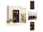Vidaxl Libreria In Rovere Fumé 50X25X106 Cm - Librerie E Scaffalature