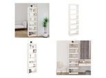 Vidaxl Libreria/Divisorio Bianco 60X30X199,5 Cm In Pino Massiccio - Libreria - Librerie - Libreria - Armadio Portaoggetti