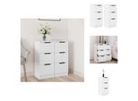 Vidaxl Credenze 2 Pz. Bianco 30X30X70 Cm Materiale A Base Di Legno - Credenze