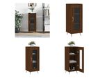 Vidaxl Credenza In Rovere Marrone 34,5X34X90 Cm Materiale A Base Di Legno - Credenza - Credenza - Armadio - Armadio Portaoggetti