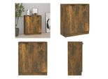 Vidaxl Credenza In Rovere Affumicato 60X30X70 Cm In Legno - Credenza - Credenza - Armadio - Armadio Portaoggetti