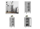 Vidaxl Credenza Grigio Cemento 34,5X34X90 Cm In Legno - Credenza - Credenza - Armadio - Armadio Portaoggetti