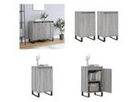 Vidaxl Credenze 2 Pz. Grigio Sonoma 40X35X70 Cm Materiale A Base Di Legno - Credenza - Credenze - Armadio - Armadio Portaoggetti