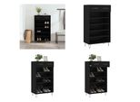 Vidaxl Scarpiera Nera 60X35X105 Cm Materiale A Base Di Legno - Scarpiera - Armadietti Per Le Scarpe - Custodia Per Le Scarpe - Organizzatore Per Le Scarpe