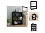 Vidaxl Libreria/Divisorio Nero 100X30X103 Cm In Pino Massiccio - Librerie & Librerie