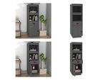 Vidaxl Credenza Grau 34X40X108,5 Cm Massivholz Kiefer - Credenza - Credenze - Credenza Holz - Credenza
