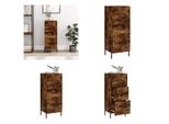 Vidaxl Credenza In Rovere Affumicato 34,5X34X90 Cm In Legno - Credenza - Credenze - Armadio - Credenza