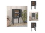 Vidaxl Credenza Grigia 60X40X120 Cm In Pino Massiccio - Credenze