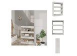 Vidaxl Libreria/Divisorio Per Camera Grigio Cemento 80X30X103 Cm Materiale A Base Di Legno - Librerie E Librerie