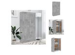 Vidaxl Libreria Grigio Cemento 82,5X30,5X150 Cm Materiale A Base Di Legno - Librerie E Librerie