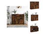 Vidaxl Credenza Rovere Fumé 91X28X75 Cm Materiale Legno - Credenze