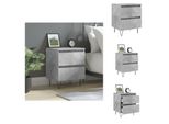 Vidaxl Comodino Grigio Cemento 40X35X50 Cm Materiale Legno - Comodini