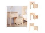 Vidaxl Comodino 79,5X38X65,5 Cm In Legno Di Pino Massiccio - Comodini