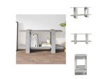 Vidaxl Libreria Grigio Cemento 100X30X51 Cm In Legno - Librerie E Scaffalature