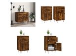 Vidaxl Credenze 2 Pz. Rovere Affumicato 40X35X70 Cm Materiale A Base Di Legno - Credenza - Credenze - Cassettiera - Credenza