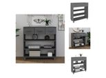 Vidaxl Consolle Hamar Grigio Scuro 90X35X90 Cm In Legno Di Pino Massiccio - Tavolini