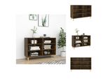 Vidaxl Credenza Rovere Fumé 103,5X35X70 Cm Materiale Legno - Credenze