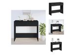 Vidaxl Consolle Nera 90X36X75 Cm In Materiale Ligneo - Tavolini