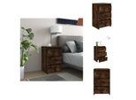Vidaxl Comodino Rovere Fumé 40X35X62,5 Cm Materiale A Base Di Legno - Comodini