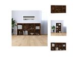 Vidaxl Libreria/Seduta In Rovere Affumicato 66×30×130 Cm Materiale A Base Di Legno - Librerie E Scaffalature
