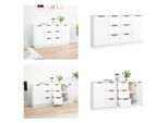 Vidaxl Credenze 2 Pz. Bianco 60X30X70 Cm Materiale A Base Di Legno - Credenza - Credenze - Armadio - Credenza