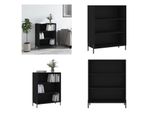 Vidaxl Armadio A Ripiani Nero 69,5X32,5X90 Cm Materiale A Base Di Legno - Armadio A Ripiani - Armadio A Ripiani - Scaffale - Libreria