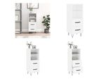 Vidaxl Credenza Bianca 34,5X34X90 Cm Materiale A Base Di Legno - Credenza - Credenze - Armadio - Credenza