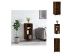 Vidaxl Credenza Rovere Affumicato 34,5X32,5X90 Cm Materiale Legno - Credenze