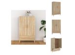 Vidaxl Credenza Sonoma-Quercia 70X31X115 Cm Materiale A Base Di Legno - Credenze