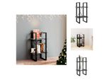 Vidaxl Libreria 2 Scomparti Grigio 40X30X70 Cm In Legno Massiccio Di Pino - Librerie E Scaffali
