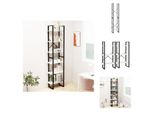 Vidaxl Scaffale Bianco 60X30X210 Cm In Legno Massiccio Di Pino - Librerie E Scaffali