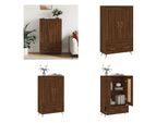 Vidaxl Credenza In Rovere Marrone 69,5X31X115 Cm Materiale A Base Di Legno - Credenza - Credenza - Madia - Armadio
