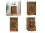Vidaxl Credenza In Rovere Affumicato 40X33X70 Cm In Legno - Credenza - Credenza - Armadio - Armadio Portaoggetti