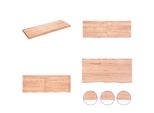 Vidaxl Mensola A Muro Marrone Chiaro 140X50X(2 6) Cm In Legno Massiccio Trattato Con Rovere - Mensola A Muro - Mensola A Muro - Mensola Da Appendere