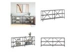 Vidaxl Tavolo Consolle Grigio Sonoma 200X30X75 Cm In Legno E Ferro - Tavolo Consolle - Tavoli Consolle - Tavolo - Tavolo Da Corridoio