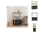 Vidaxl Credenza Nera 80X40X121 Cm In Materiale Ligneo - Credenze
