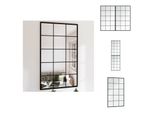 Vidaxl Specchio Da Parete 2 Pezzi Nero 100X60 Cm In Metallo - Specchio
