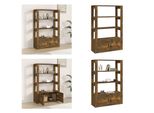 Vidaxl Credenza In Rovere Affumicato 80X30X119,5 Cm In Legno - Credenza - Credenze - Armadio - Armadio Portaoggetti
