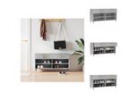 Vidaxl Panca Per Scarpe In Cemento Grigio 102X35X55 Cm Materiale A Base Di Legno - Scarpiere E Armadietti
